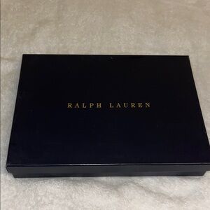 Ralph Lauren Navy Box with Gold Lettering